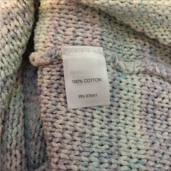 J Jill sweater Womans large heavier weight multi color 3/4 sleeve crew n… - Picture 9 of 12